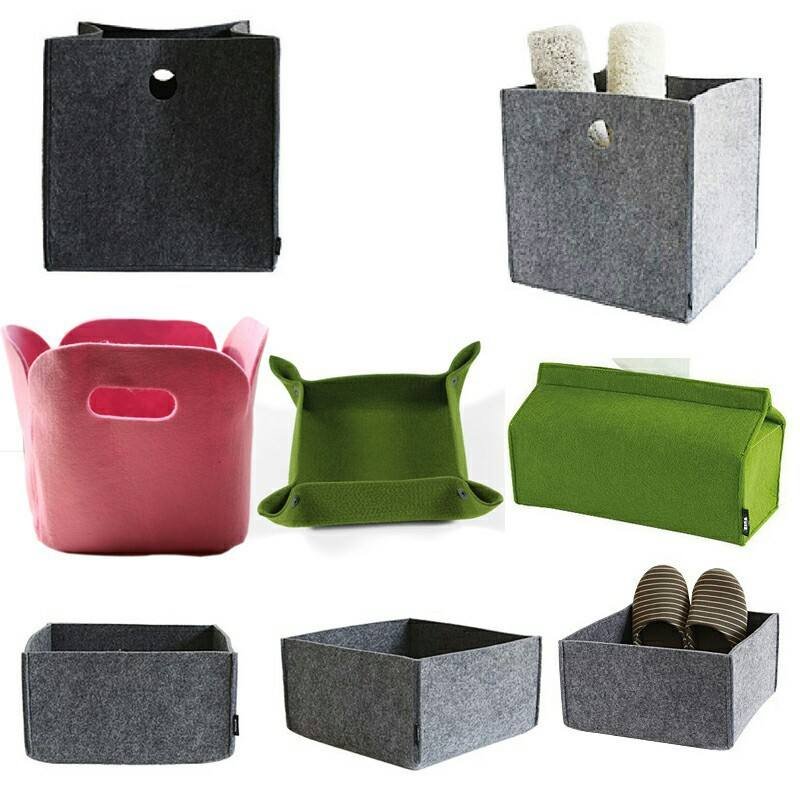 Custom Insert Handbag Organizer Bag in Bag Cosmetic Storage Felt Makeup Bag Felt Container Organizer Storage Organizing