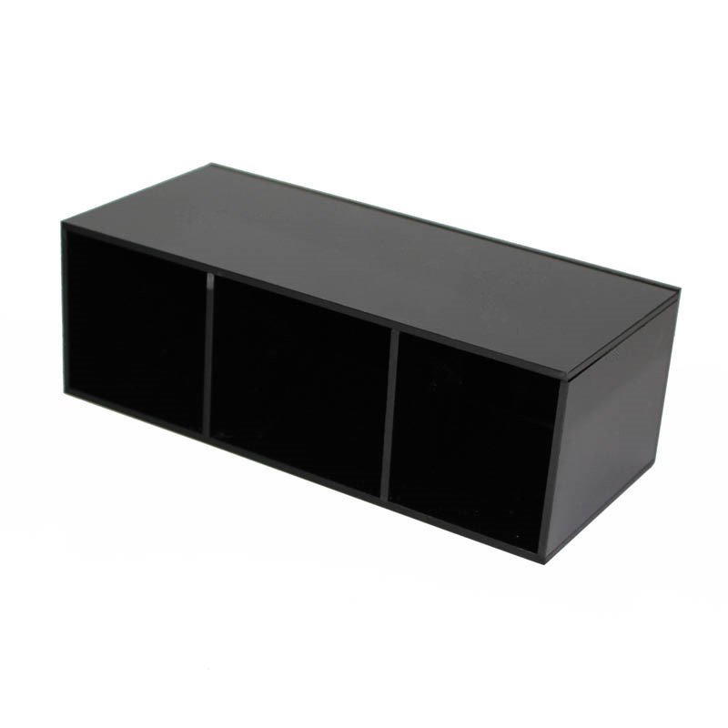 Acrylic Makeup Organizer 3 Slots Lipstick Makeup Brush Holder Case Cosmetic Storage Box Eyebrow Pencil Organizer Makeup Box