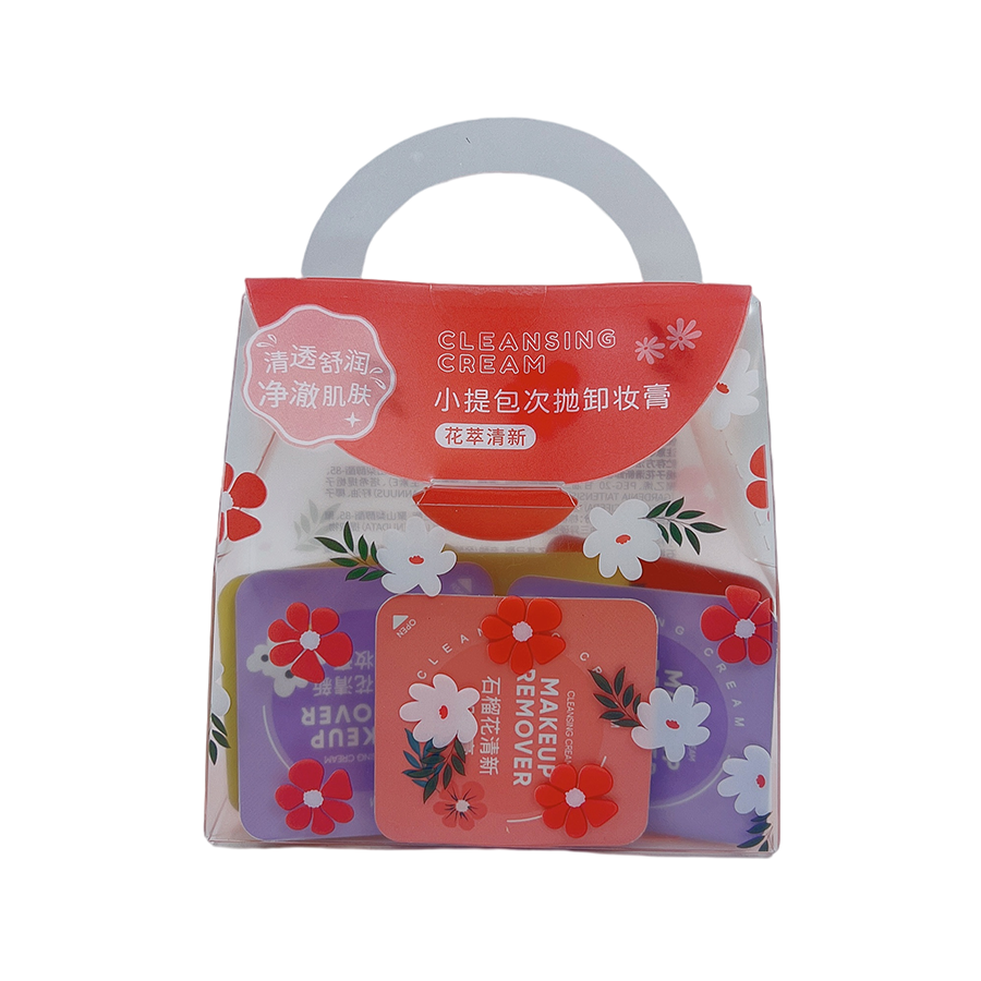 NEW Small Transparent Clear PVC PET Plastic Cosmetic Bag with Handle for Organizing Makeup and Skin Care Products