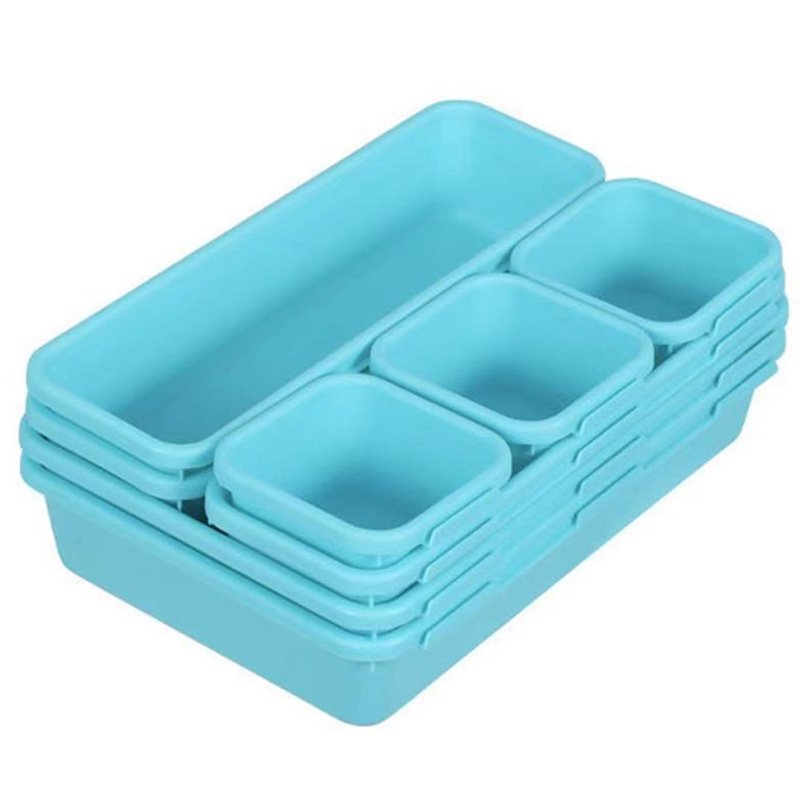 8pcs Drawer Organizers Household Dustproof Desk Storage Box Women Makeup Organizer For Kitchen Bathroom Accessories W24-581