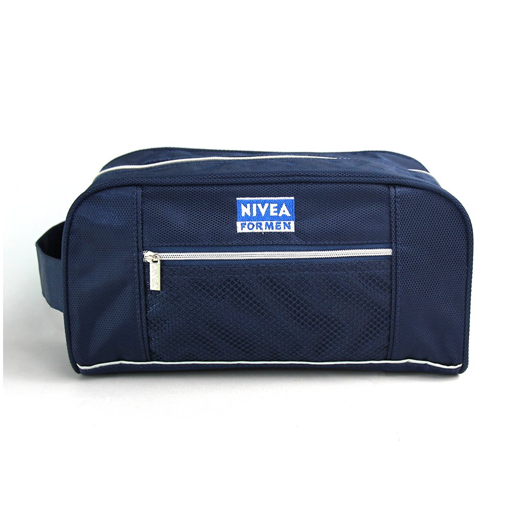 Custom Fashion Toiletry Bag for Men Waterproof Oxford Travel Luxury Makeup Bag Cosmetic Pouch Zipper Closure Organize Bag