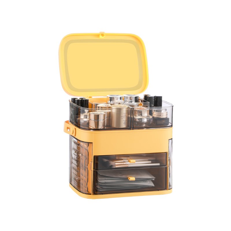Factory directly Good Price new cosmetic storage box with led light