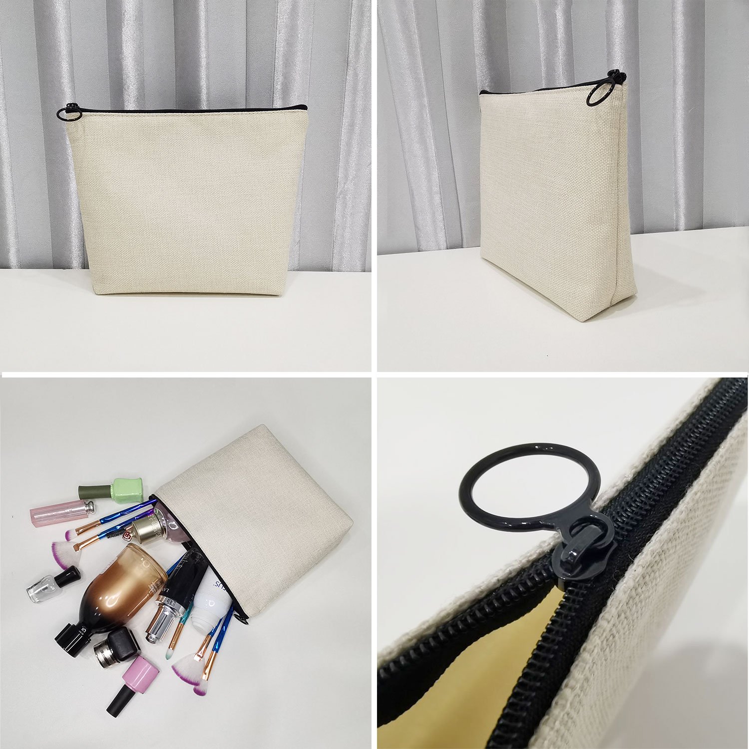 Teacher Superpower Letter Print Women Cosmetic Bag Zipper Makeup Pouch Purse Organizer Pencil Bags Toiletry Clutch Phone Bags