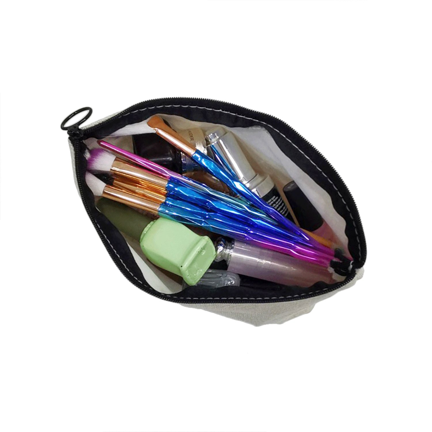 Teacher Superpower Letter Print Women Cosmetic Bag Zipper Makeup Pouch Purse Organizer Pencil Bags Toiletry Clutch Phone Bags