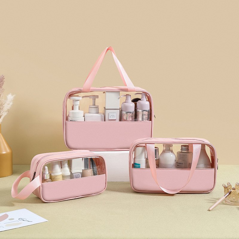 Customized Rainbow Gradient PVC Laser Makeup Skincare Bags To Travel And Organize New Waterproof Cosmetic Holographic Pouch