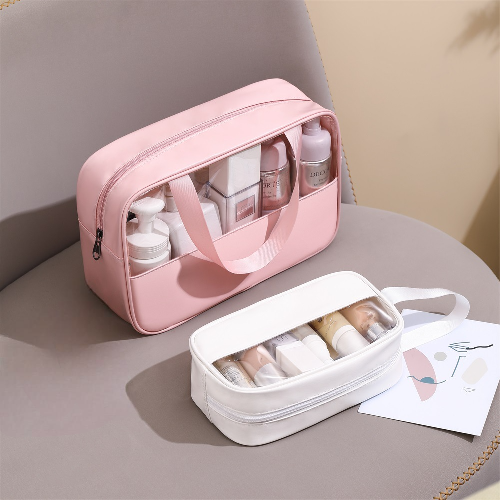 Customized Rainbow Gradient PVC Laser Makeup Skincare Bags To Travel And Organize New Waterproof Cosmetic Holographic Pouch