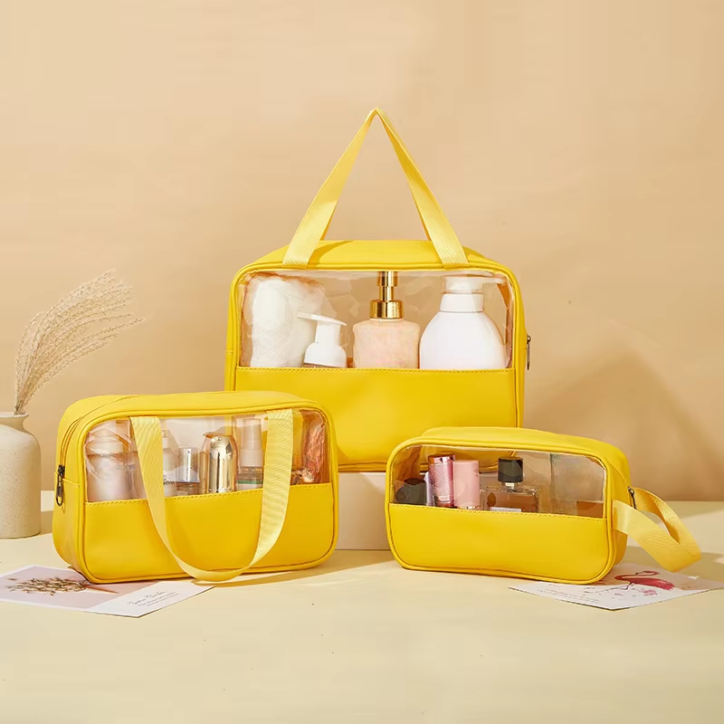 Customized Rainbow Gradient PVC Laser Makeup Skincare Bags To Travel And Organize New Waterproof Cosmetic Holographic Pouch
