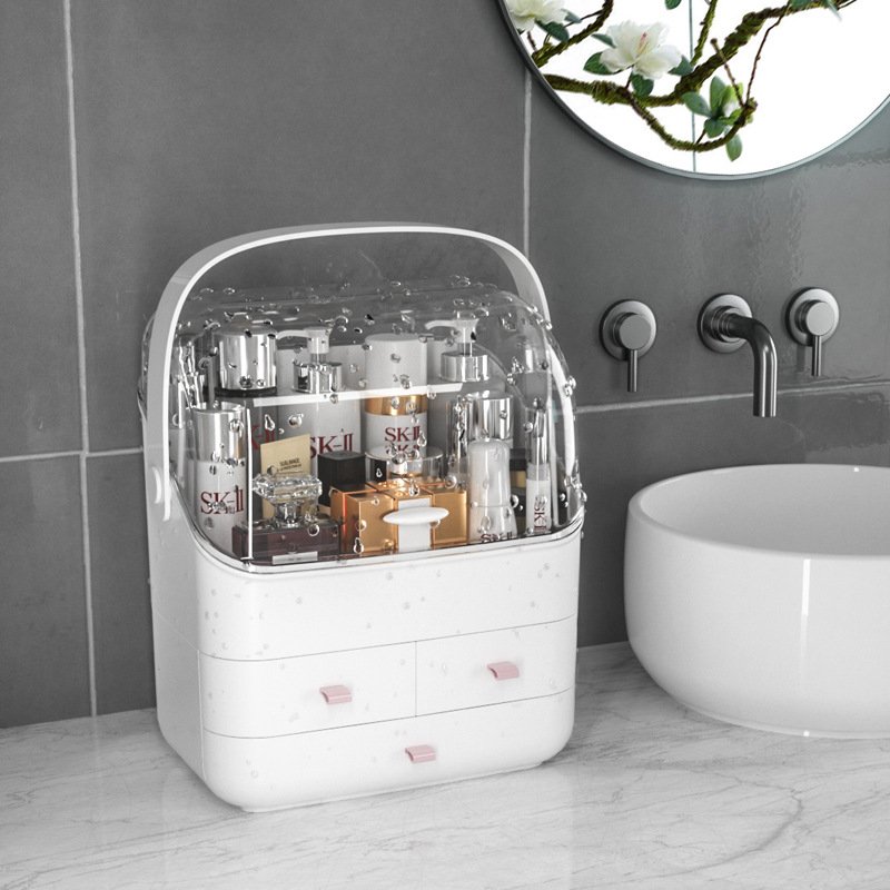 3 layer Makeup Organizer Cosmetic Storage Box