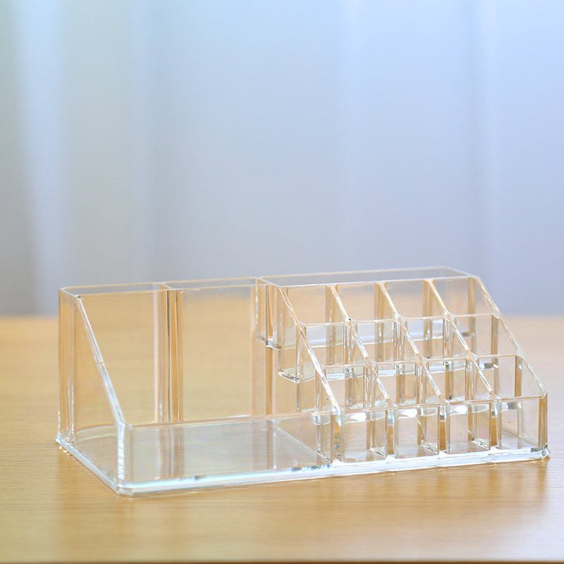 Square Acrylic Cosmetic Makeup Organizer Storage Clear Plastic Skincare Vanity Make Up Organizers Perfume Makeup Holder Box