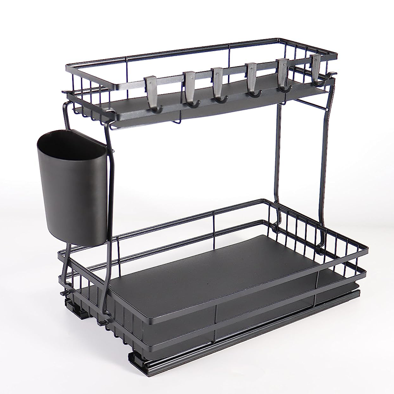 Industrial Spare Parts Organizer Cabinet Adjustable Under-Sink Storage And Cabinet Kitchen Organizer Rack