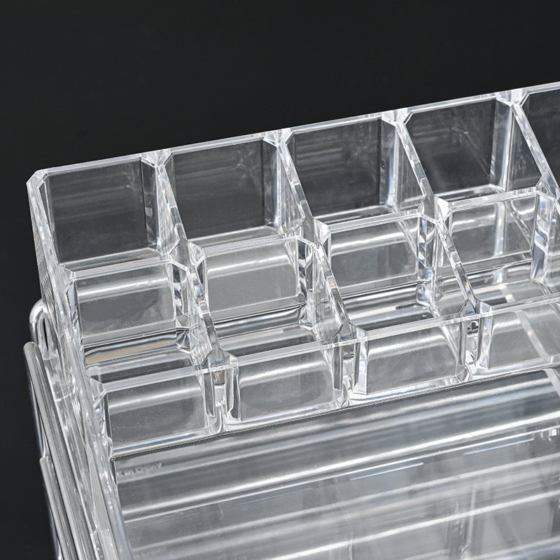 Original Manufacturer Custom Dust Proof Plastic Makeup Organizer Transparent Cosmetic Storage Box with Drawer