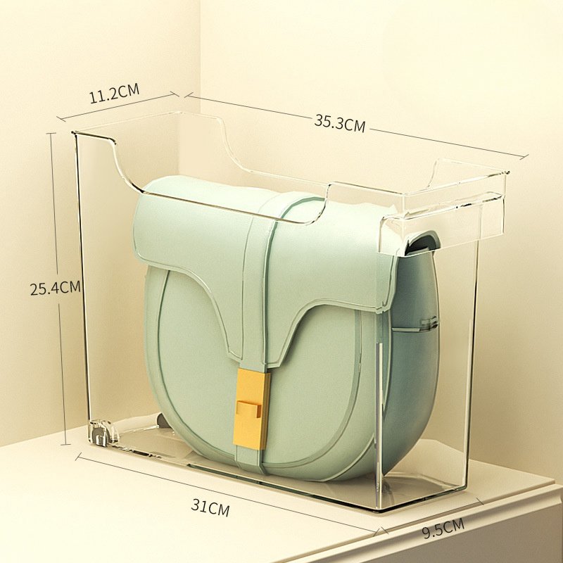 Luxury Transparent Storage Display Cabinet Classic Square Box Home Wardrobe Sundries Independent Bag Storage Multifunctional