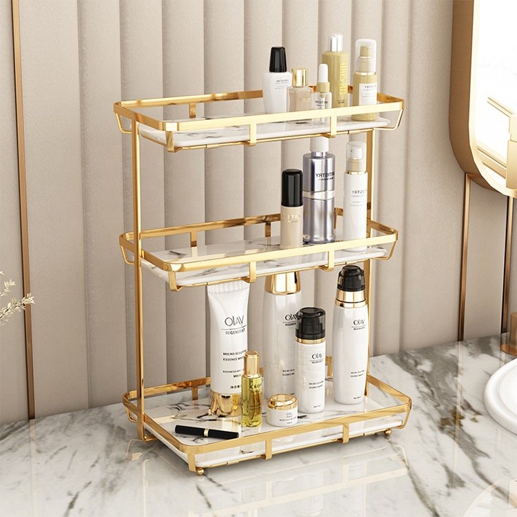 large nordic gold professional clear cosmetic makeup organizer storage box cosmetic box storage display