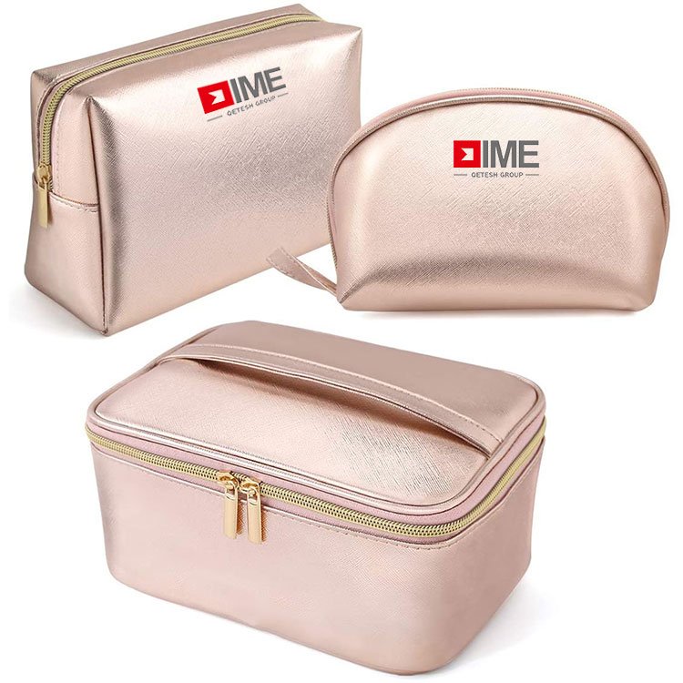 Custom Logo Cosmetic Travel Bag Makeup Pouch Set with Waterproof Toiletry Bags