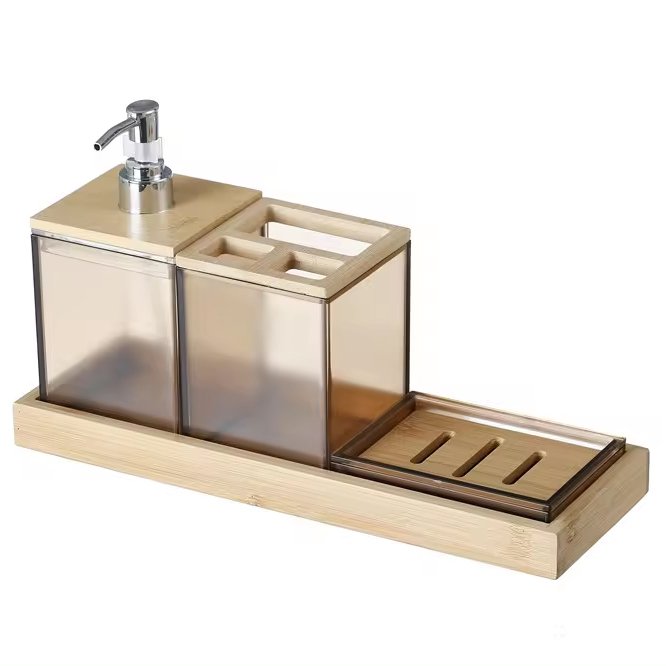 Bathroom Accessories Set Bathroom Storage Organizer Deluxe Bathroom Set Soap dispenser