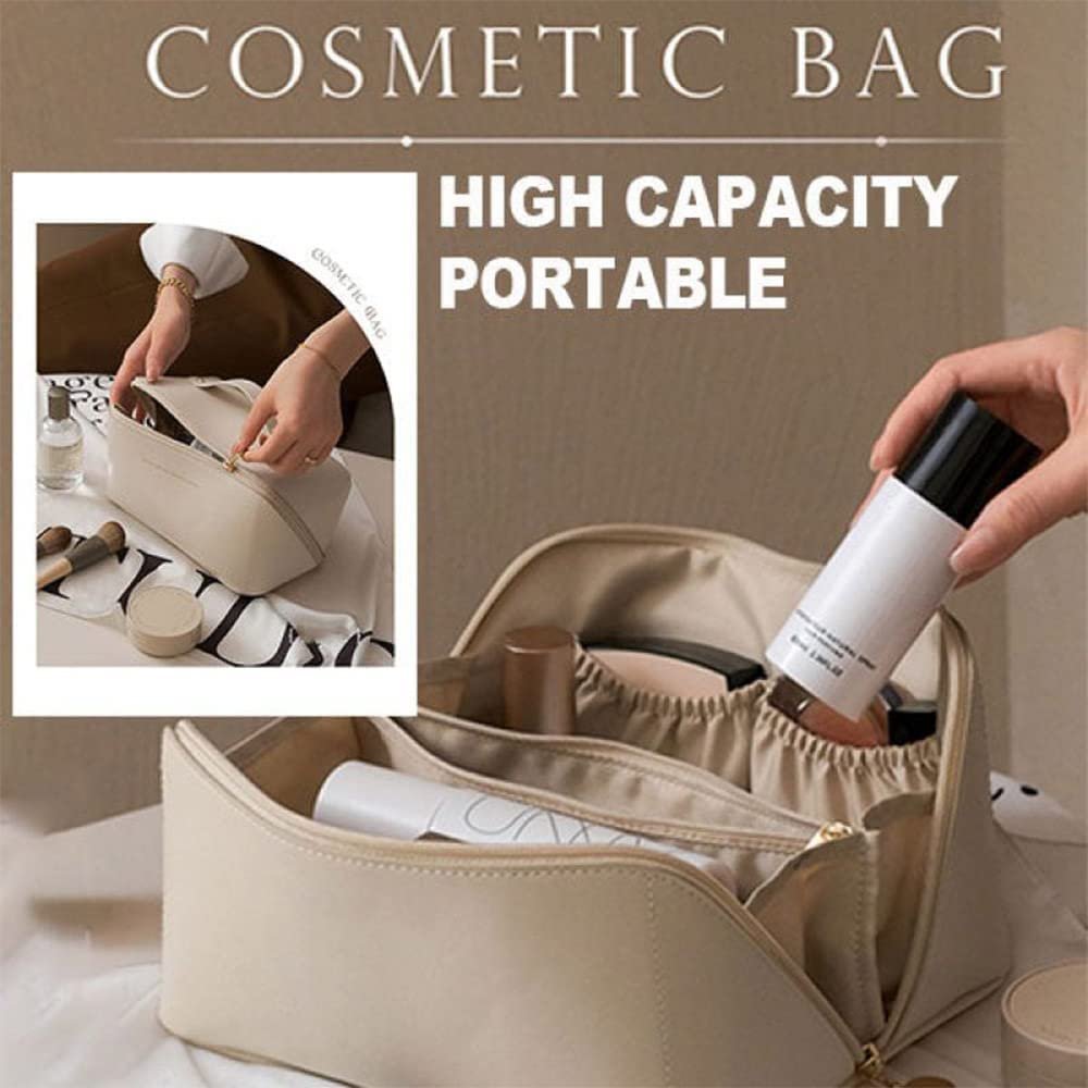 Wholesale Personalized Custom Kit Organizer Cosmetic Bag Toiletry Bag Travel Shaving Genuine Leather for Men Makeup Organizers