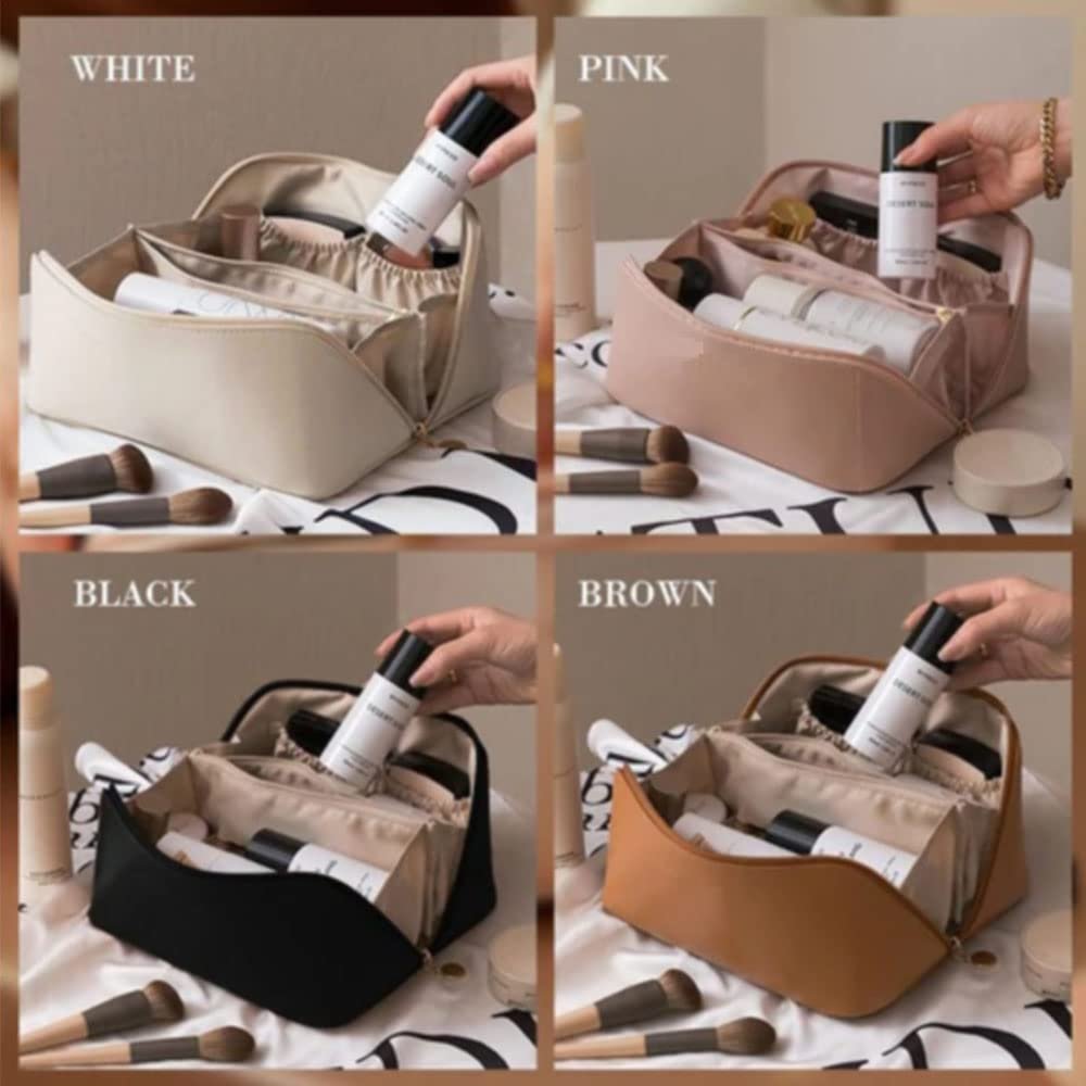 Wholesale Personalized Custom Kit Organizer Cosmetic Bag Toiletry Bag Travel Shaving Genuine Leather for Men Makeup Organizers