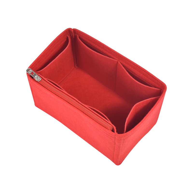 Hot sale cosmetics organizer felt bag organizer insert handbag make up bag