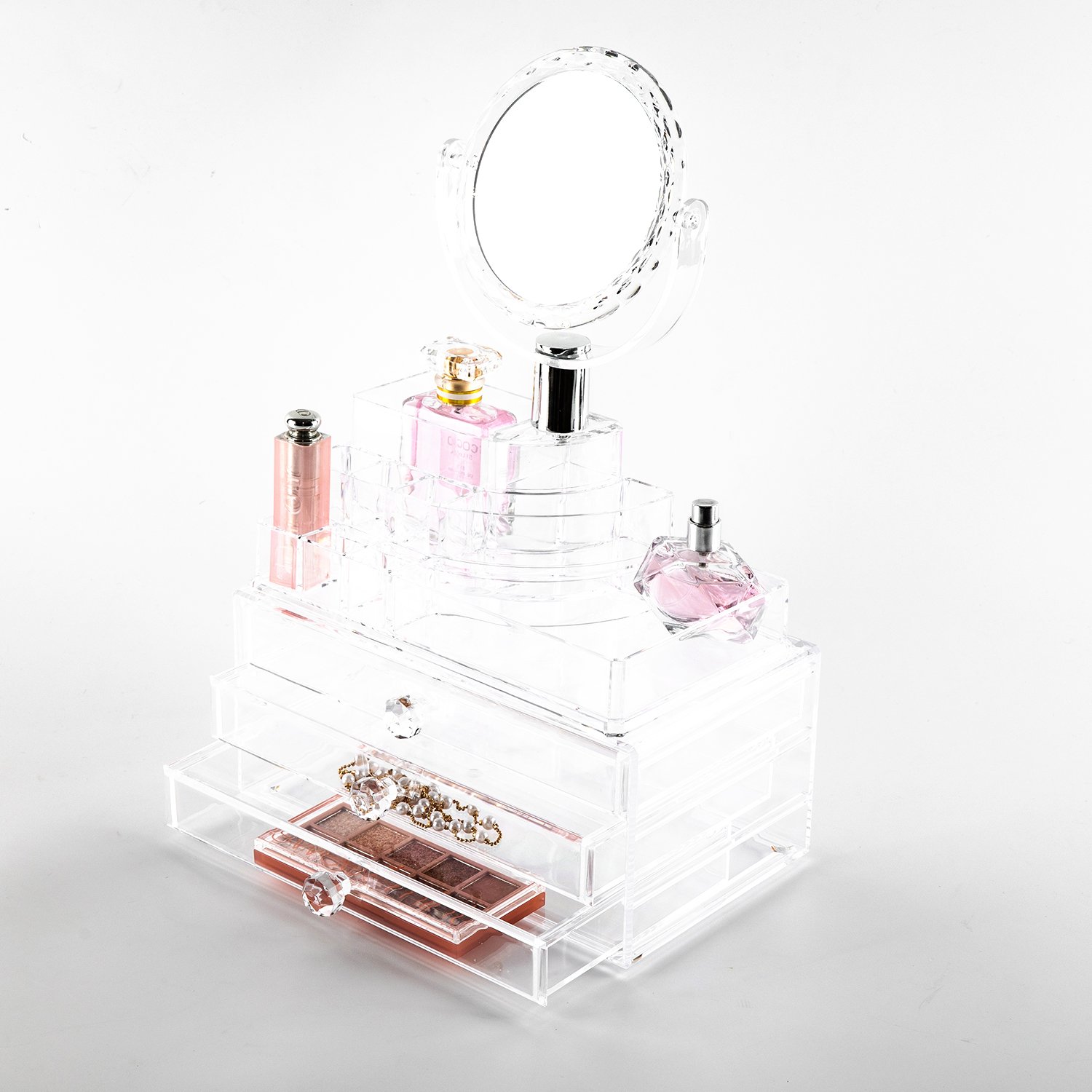 Wholesale High Quality Makeup Storage Perfume Holder Countertop Cosmetic Display Cases nail polish With High Quality Custom