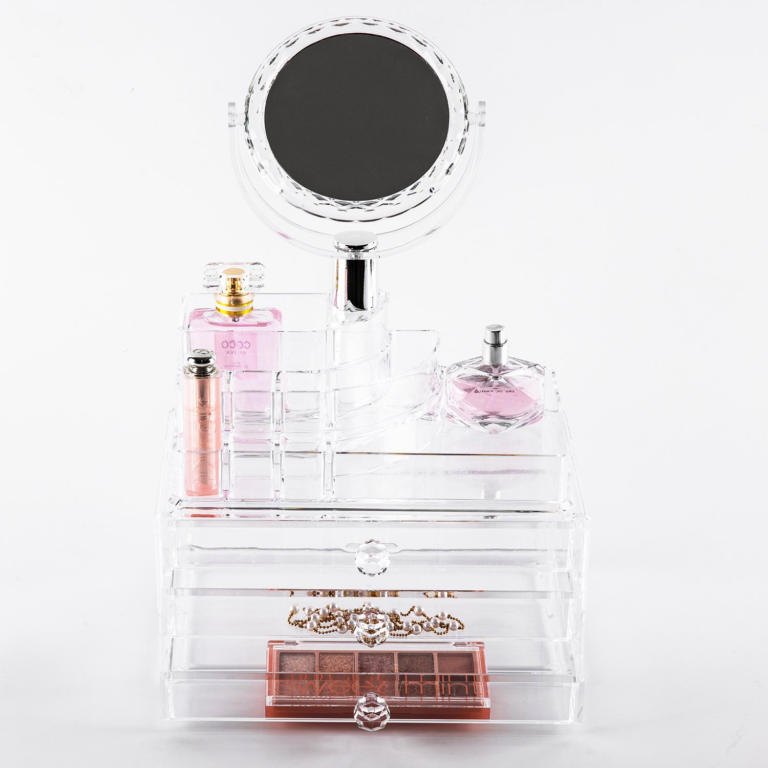 Wholesale High Quality Makeup Storage Perfume Holder Countertop Cosmetic Display Cases nail polish With High Quality Custom