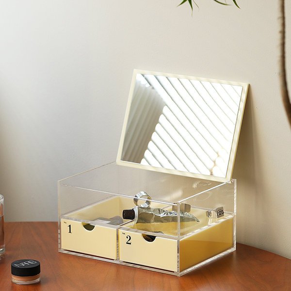 Wholesale Price Acrylic Storage Organizer Clear Cosmetic Acrylic Makeup Drawer Organizer