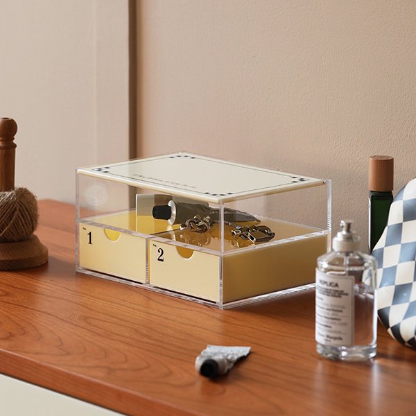 Wholesale Price Acrylic Storage Organizer Clear Cosmetic Acrylic Makeup Drawer Organizer