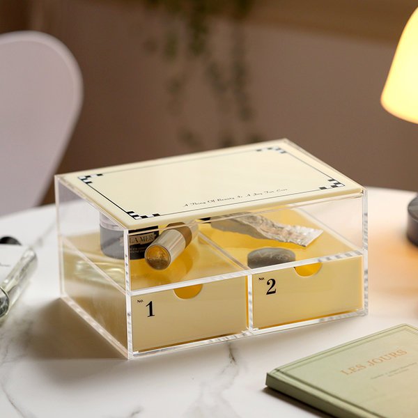 Wholesale Price Acrylic Storage Organizer Clear Cosmetic Acrylic Makeup Drawer Organizer