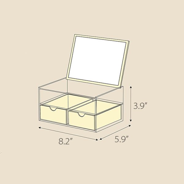 Wholesale Price Acrylic Storage Organizer Clear Cosmetic Acrylic Makeup Drawer Organizer