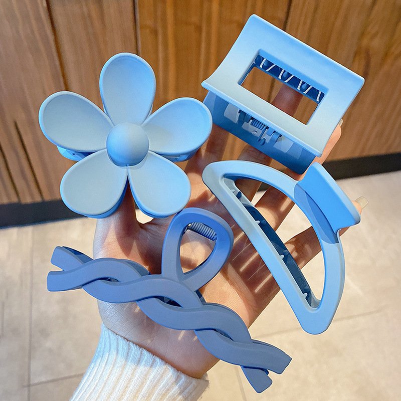 8PCS Hair Claw Clips With Multi-Styles Flower Claw Clips For Thick Hair Makeup Hair Clips For Women High Quality