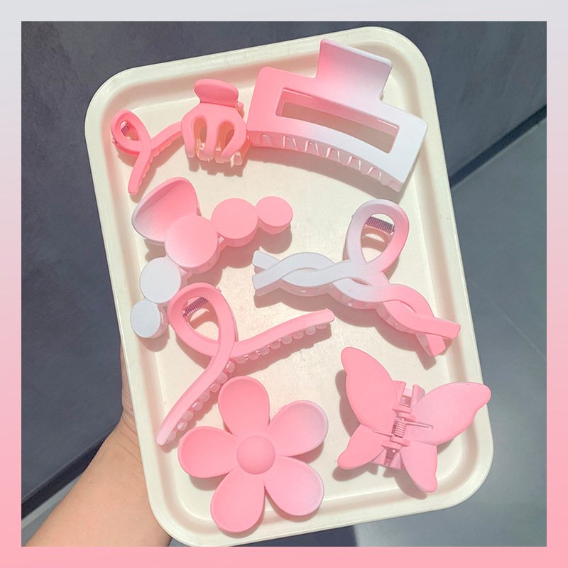 8PCS Hair Claw Clips With Multi-Styles Flower Claw Clips For Thick Hair Makeup Hair Clips For Women High Quality
