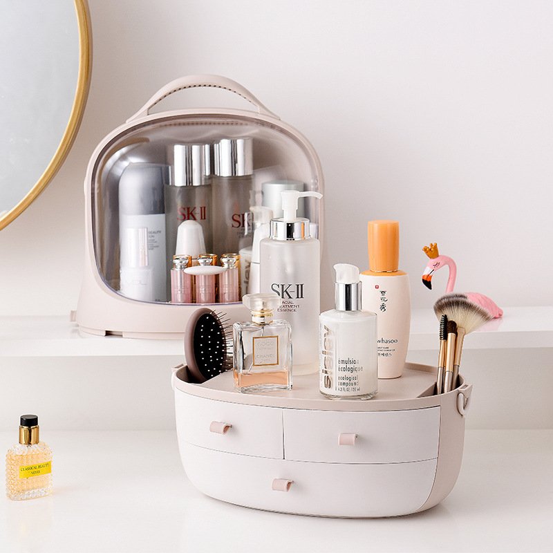 Multifunctional Makeup Organizer Box Cosmetics Storage Case Display Holder with Drawers