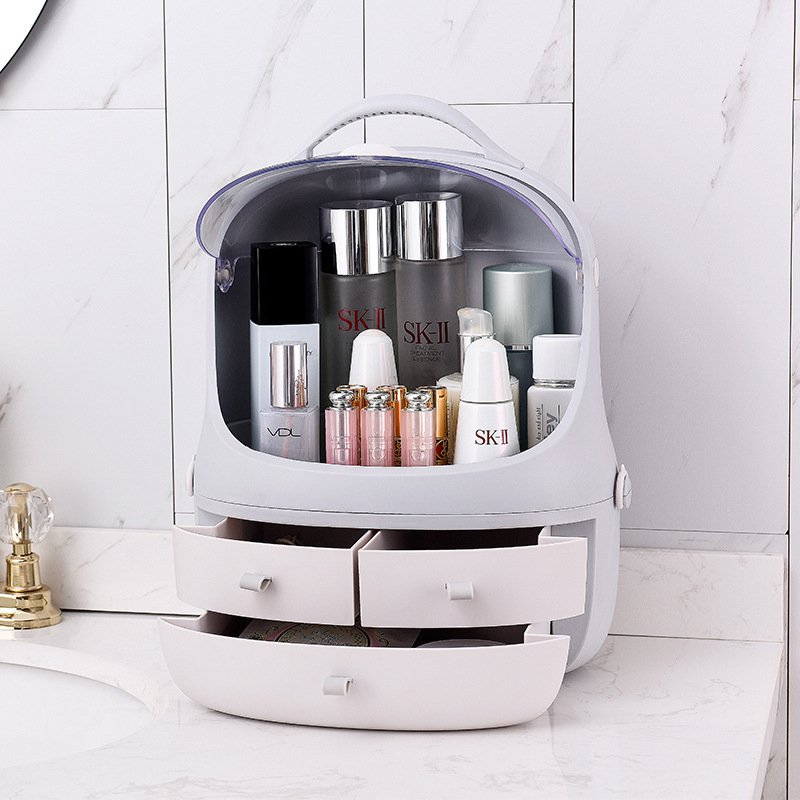 Multifunctional Makeup Organizer Box Cosmetics Storage Case Display Holder with Drawers