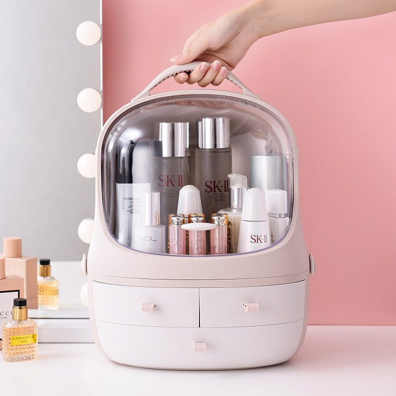 Multifunctional Makeup Organizer Box Cosmetics Storage Case Display Holder with Drawers