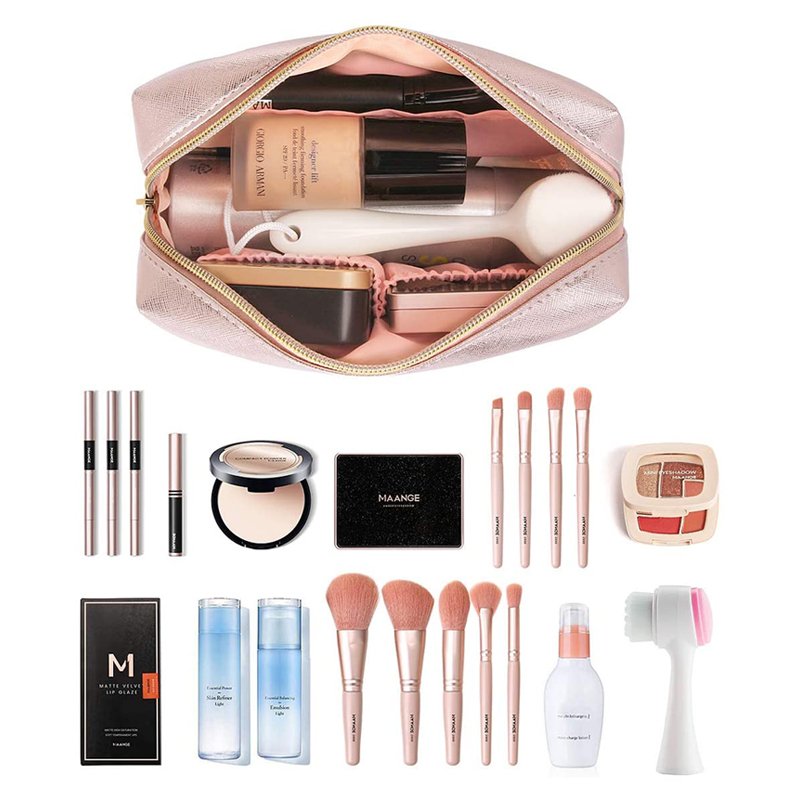 Custom 3 Pcs Makeup Bag Portable Travel Cosmetic Bags Large Makeup Organizer bags with Zipper