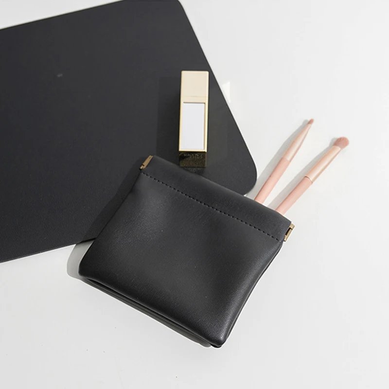 Pu Earphone Bag Mini Portable Leather Earphone Bag Headphone Accessories Storage Mini Earbuds Package Case For Cable
