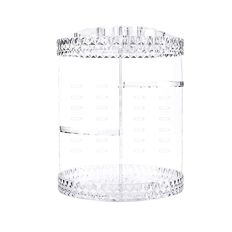 360-Degree Rotating Clear Transparent Storage Makeup organizer storage box Makeup Storage Organizer