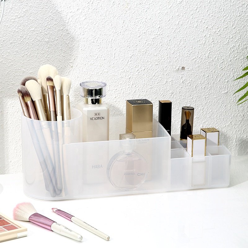 Household waterproof bathroom accessories makeup storage box hair dryer stick comb clear plastic storage organizer for bathroom