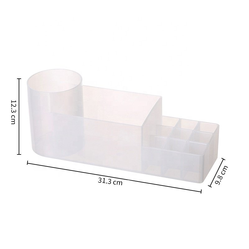 Household waterproof bathroom accessories makeup storage box hair dryer stick comb clear plastic storage organizer for bathroom