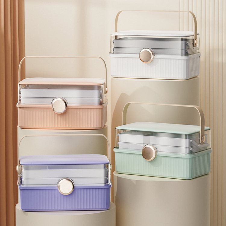 Sesame Wholesale Custom Luxury Desktop Dust-proof Make Up Organizer Makeup Organizer Storage Box