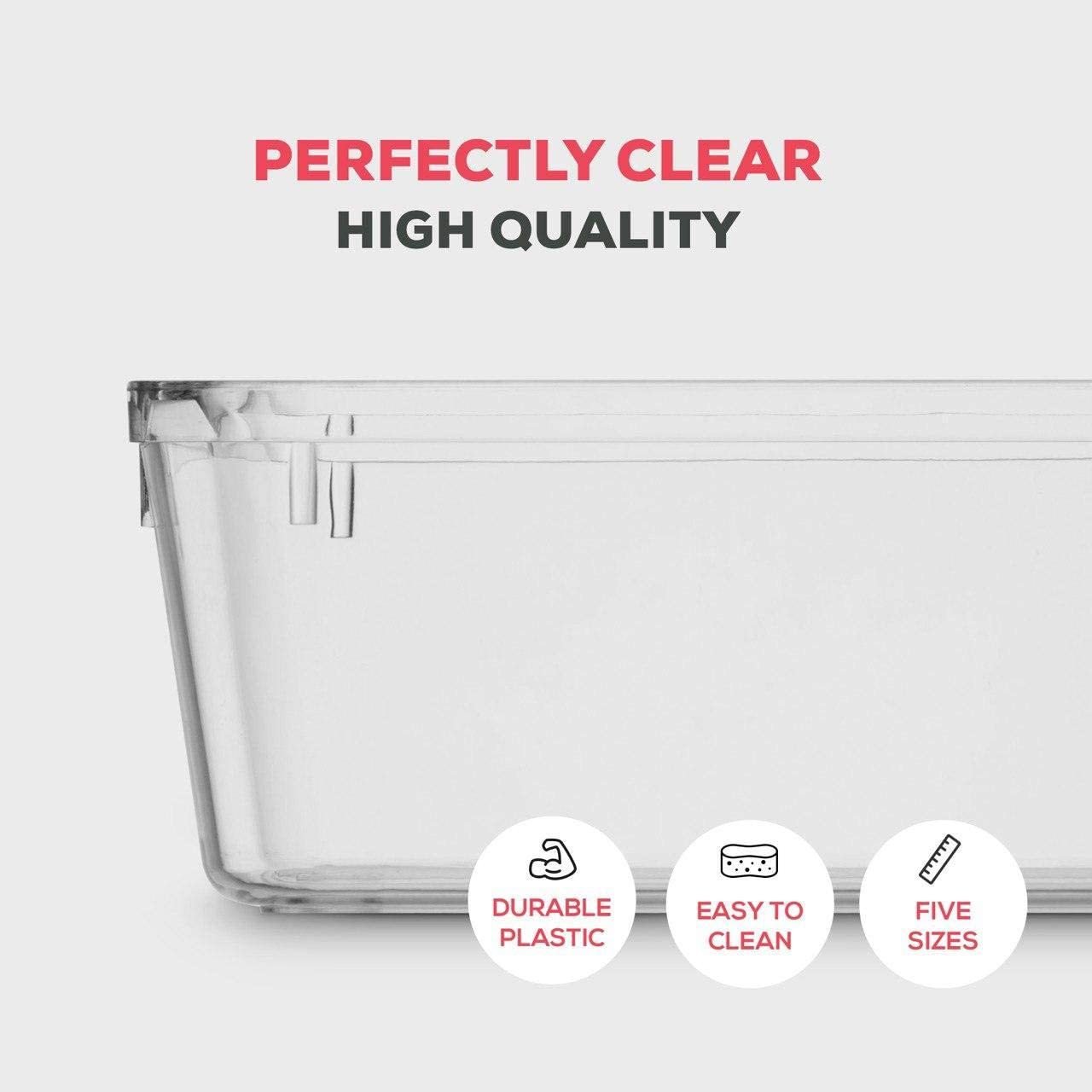 Cheap Hot-selling 25pcs Drawer Organizer Tray Set 5 Different Sizes Drawer Organizers for Makeup Office Desk Drawer Organizer