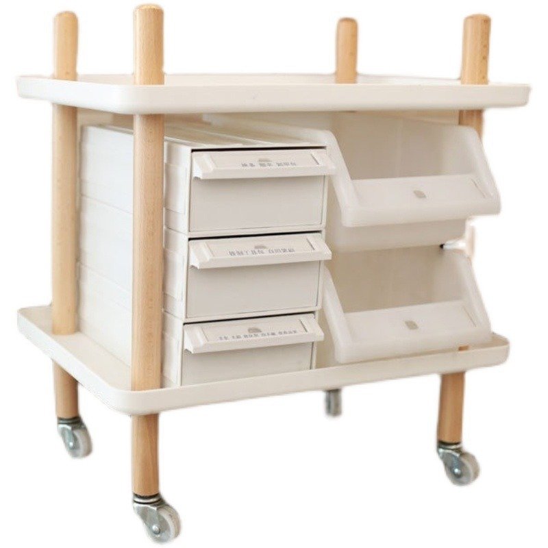 Latest Design Salon Furniture Gold Salon Trolley Removable Beauty Trolley Makeup Storage Trolley