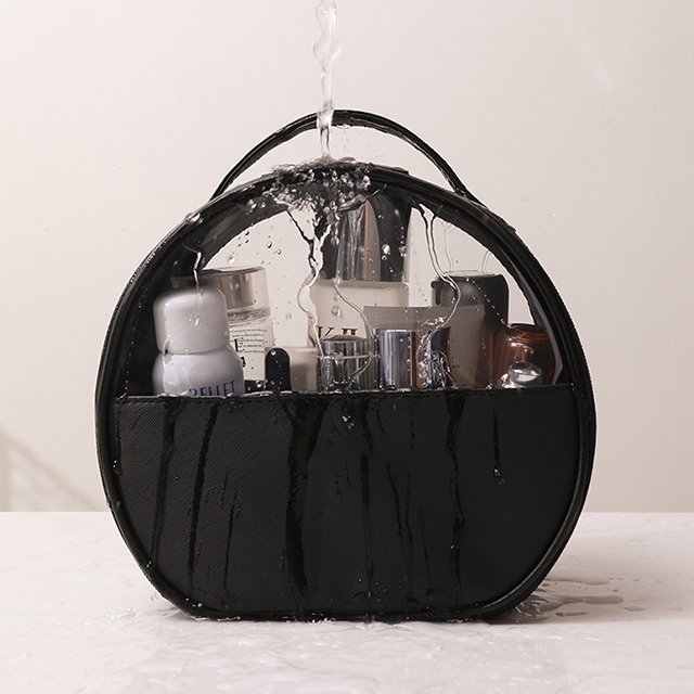 New Style Round Shape Storage Bag For Travel Makeup Wash Bag Large Capacity Cosmetic Bag With Handle
