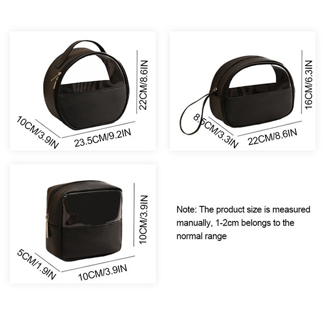 New Style Round Shape Storage Bag For Travel Makeup Wash Bag Large Capacity Cosmetic Bag With Handle