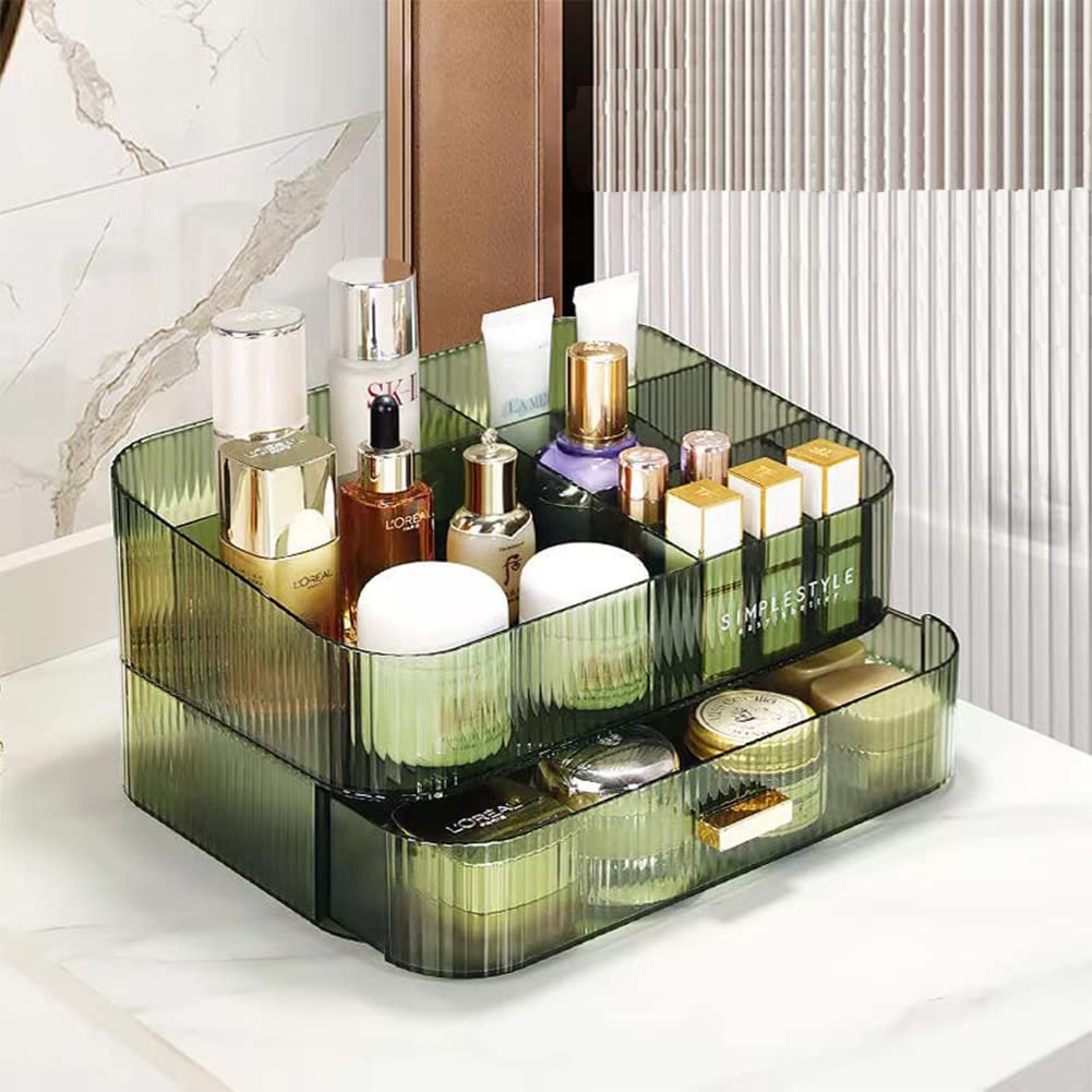 Bathroom Countertops Vanity Cosmetics Organizer Stackable Makeup Organizer Drawers