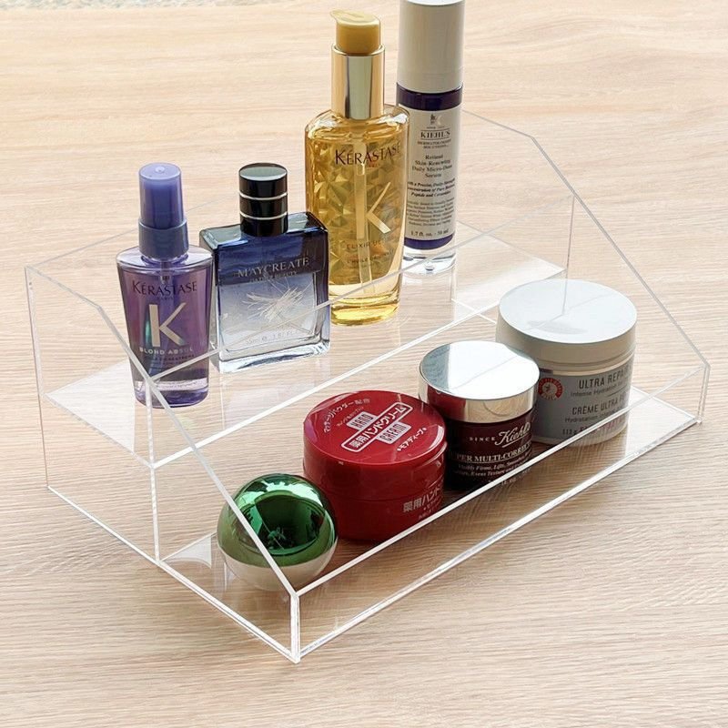Transparent Acrylic Multilayer Drawer Divided Cosmetics Storage Rack Dressing Table Vanity Clear Makeup Organizer
