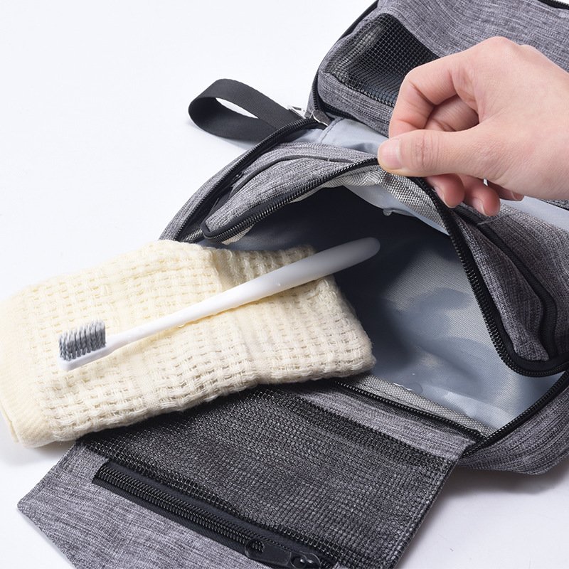 Custom Portable Waterproof Travel Organizer Cationic Necessary Make Up Cosmetic Bags Kits Bath Hanging Travel Toiletry Bag