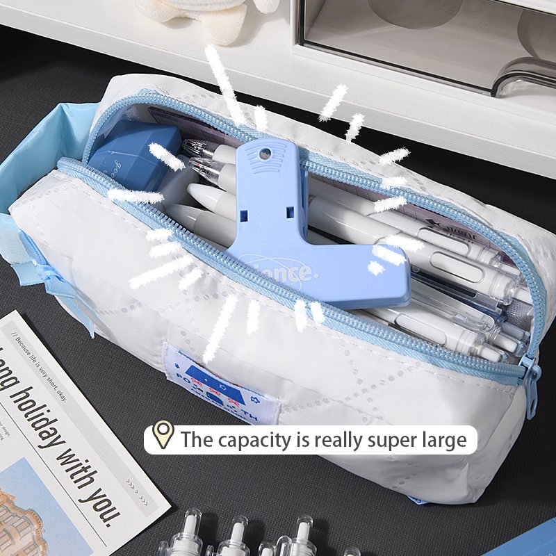 Kawaii Stationery Creative Pencil Pouch Zippers Pen Bag For Girls cute Makeup Bag