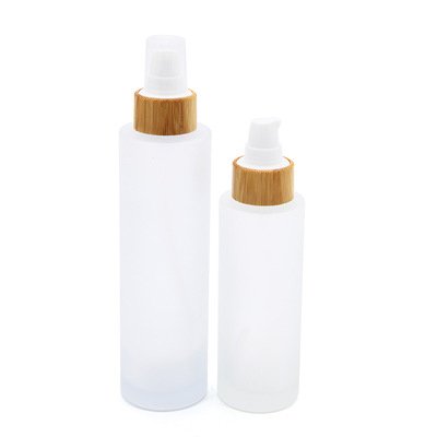 Made in China Bamboo Cover Glass Spray Bottle for Makeup Organizers