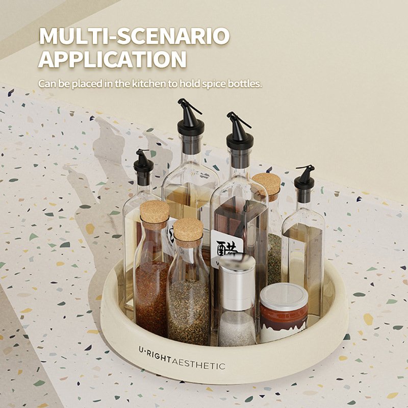 Home Vertical 360 Degree Plastic Cosmetic Organizer (Simple) Women's Makeup Storage Stand