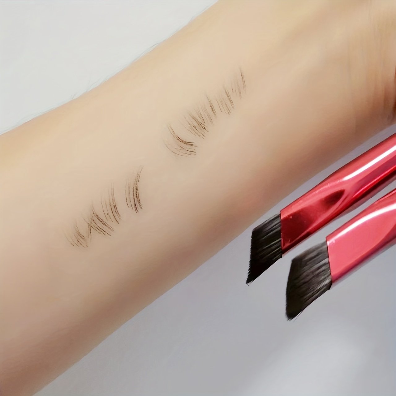 Portable Flat Eyebrow Brushes For Perfect Eyebrow Multifunctional Brush And Hairline Brush Makeup Beauty Tool